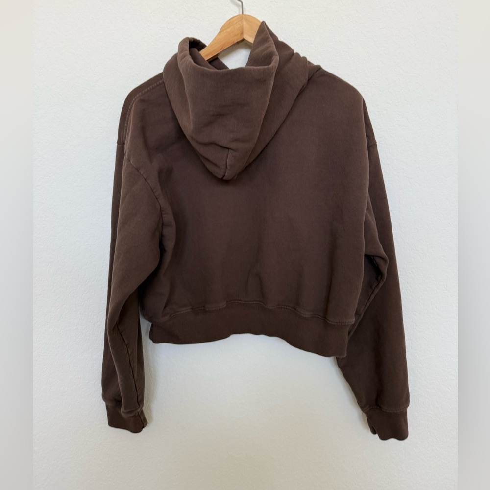 Sporty and Rich Hooded Sweatshirt Medium Brown - Picture 2 of 4